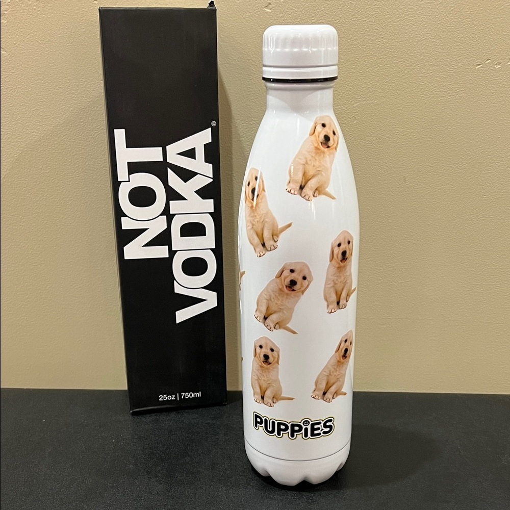 Not Vodka | Insulated Puppy Water Bottle 🐶 | 25oz